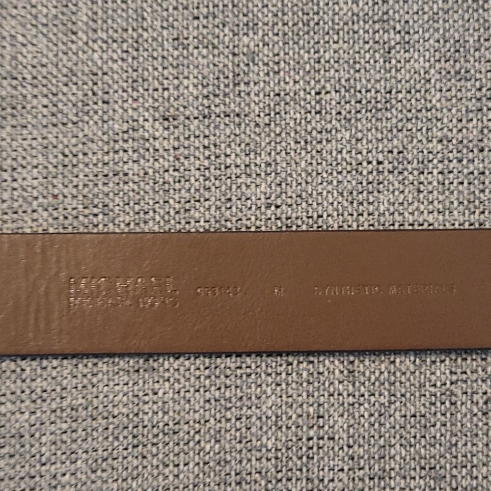 NEW Michael Kors Signature Monogram Belt - Picture 3 of 3